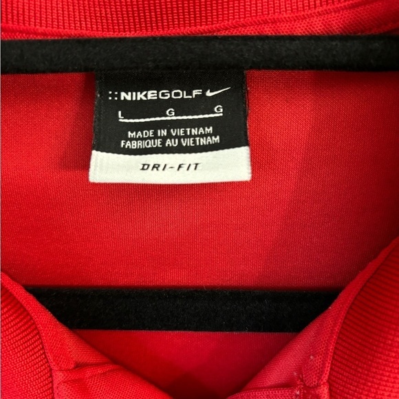 Nike Golf Dri-Fit Polo Shirt w/ Budweiser Logo Red Men's Size Large - Picture 4 of 9